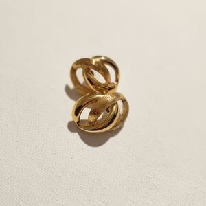 Vintage Napier Gold Tone Knot Earrings